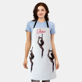 女性ダンサーThunder_Cove エプロン (着用した状態)