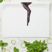 女性ダンサーThunder_Cove キッチンタオル (折り畳み)