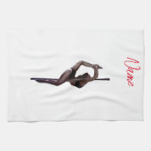 女性ダンサーThunder_Cove キッチンタオル (横)