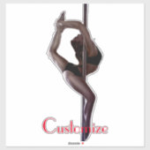 女性ダンサーThunder_Cove シール (シート)