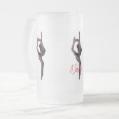 女性ダンサーThunder_Cove フロストグラスビールジョッキ (正面左)