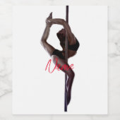 女性ダンサーThunder_Cove ワインラベル (シングルラベル)