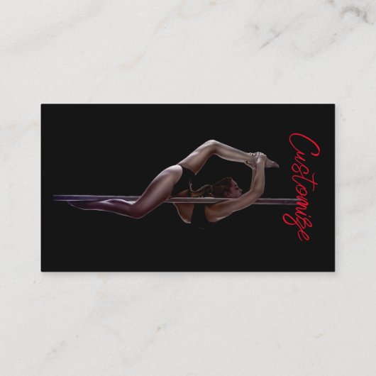 女性ダンサーThunder_Cove 名刺 (裏面)