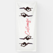 女性ダンサーThunder_Cove 横断幕 (縦)