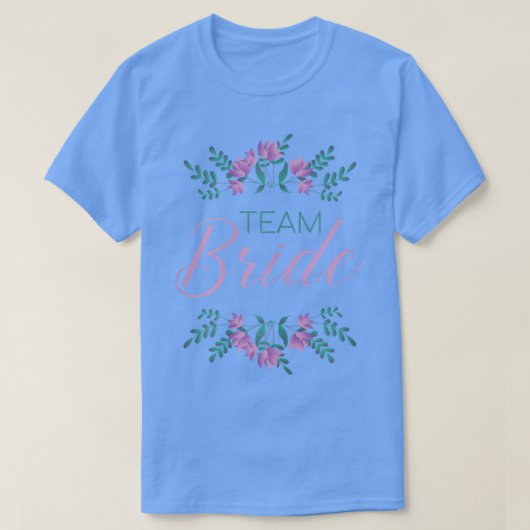 女性チームの花嫁 - 新婦の友達 Tシャツ (デザイン正面)