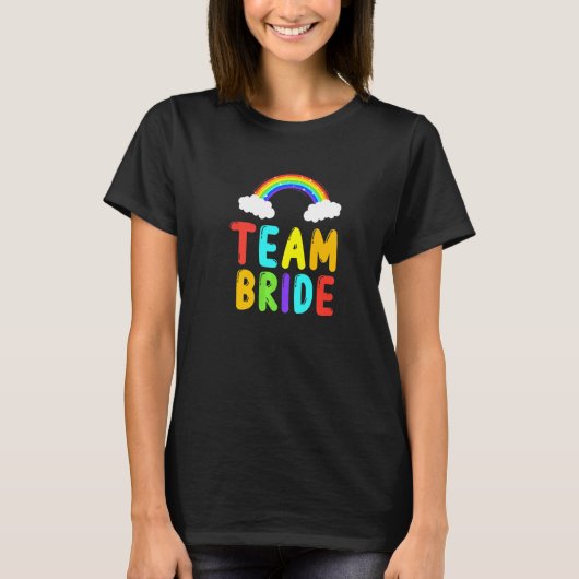 女性チーム 花嫁スクワッド ブライズメイドパーティー Tシャツ (正面)