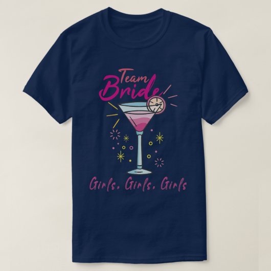 女性チーム 花嫁 ウェディングパーティー ひよこ ひよこツアー Tシャツ (デザイン正面)