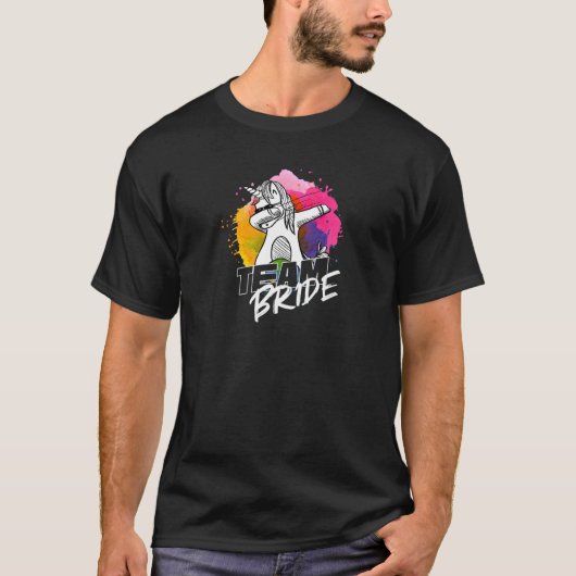 女性チーム 花嫁  女性  ブライズメイド パーティー Tシャツ (正面)