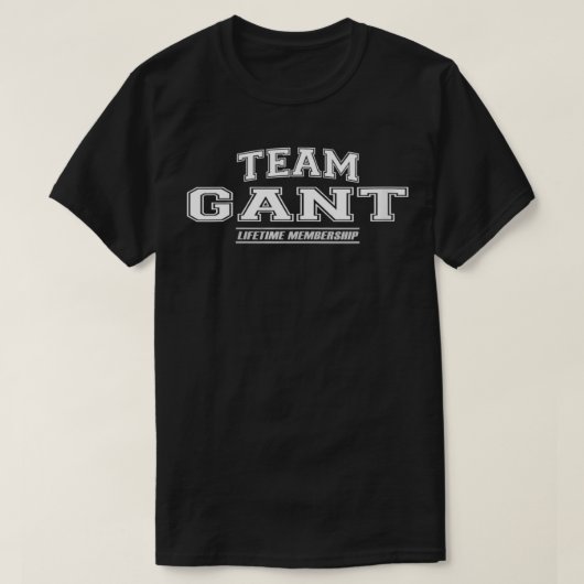 女性チームGant誇りを持った家族の姓、姓 Tシャツ (デザイン正面)