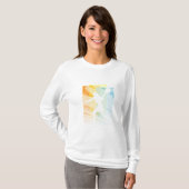 女性テニスTシャツ長袖 Tシャツ (正面フル)
