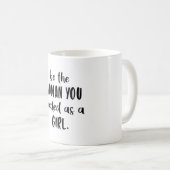 女性デイガールパワー女性フェミニズム女性ギフト コーヒーマグカップ (正面右)