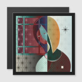 女性デイドリーム磁石カード (正面/裏面)