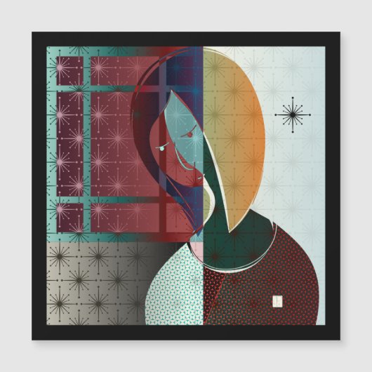 女性デイドリーム磁石カード (正面)