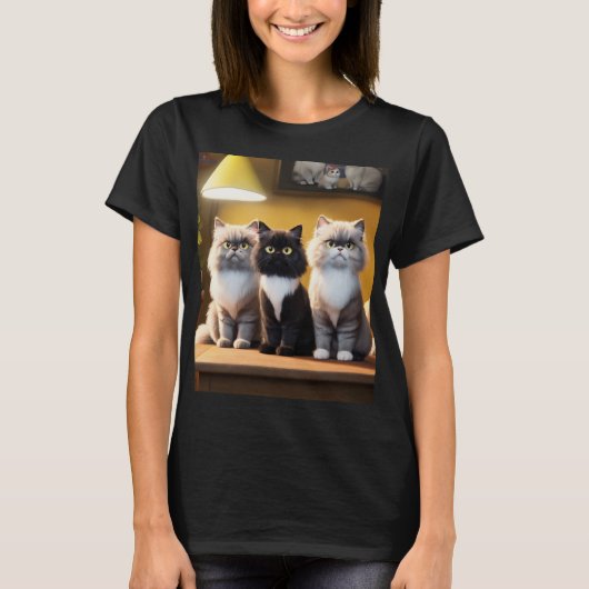 女性デザインTシャツ、綿100% Tシャツ (正面)