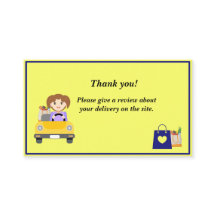 女性デリバリードライバありがとうご確認