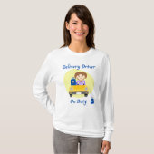 女性デリバリードライバー Tシャツ (正面フル)