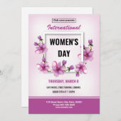 女性デーパーティの招待状 招待状 (正面/裏面)
