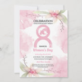 女性デーパーティの招待状 招待状 (正面)