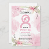 女性デーパーティの招待状 招待状 (正面/裏面)
