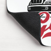 女性トラックドライバーのトラック運転手の女性ディーゼルガール マウスパッド (コーナー)