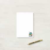 女性トラック運転手のメモ ポストイット (デスク上)