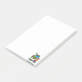 女性トラック運転手のメモ ポストイット (アングル)