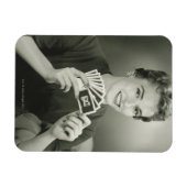 女性トランプ マグネット (横)