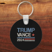 女性トランプVance 2024大統領トランプ支持者 キーホルダー (正面)