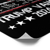 女性トランプVance 2024大統領トランプ支持者 ポスター (角)