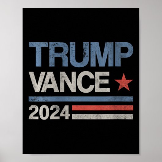 女性トランプVance 2024大統領トランプ支持者 ポスター (正面)