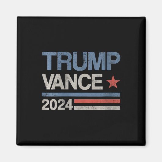 女性トランプVance 2024大統領トランプ支持者 マグネット (正面)