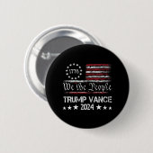 女性トランプVance 2024大統領トランプ支持者 缶バッジ (正面&裏面)