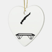 女性トランポリスト セラミックオーナメント (左)