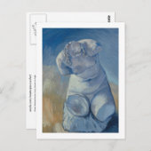 女性トルソファンゴッホファインアート ポストカード (正面/裏面)