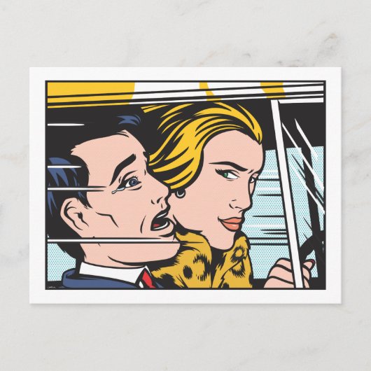 女性ドライバー ポストカード (正面)