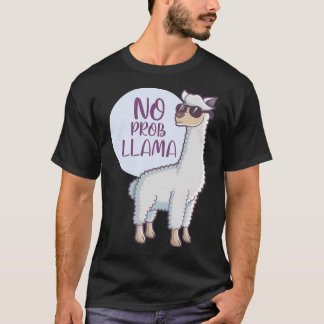 女性ノドラマラマおもしろいラマ Tシャツ
