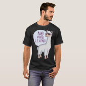 女性ノドラマラマおもしろいラマ Tシャツ (正面フル)