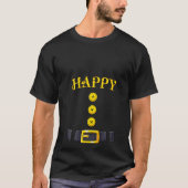 女性ハッピーハローウィン矮小衣装カラーマチン Tシャツ (正面)