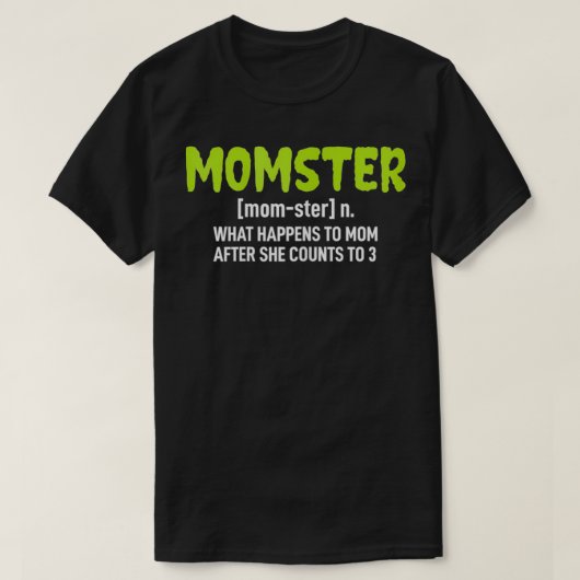 女性ハロウィンの女性のモスター不気味シャツ Tシャツ (デザイン正面)