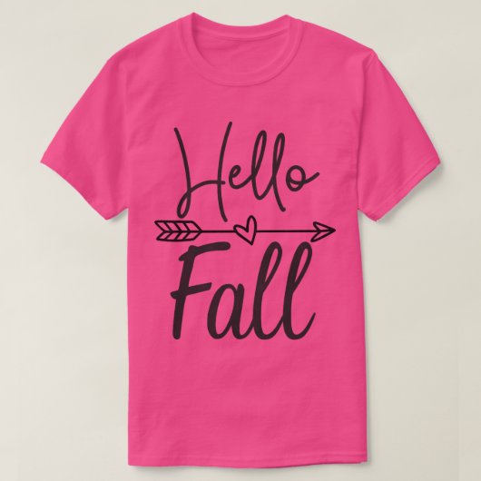 女性ハロー秋かわいい秋のティー女性のためのTee、ママA Tシャツ (デザイン正面)