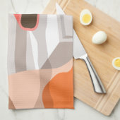 女性ハンドプッシュ目覚まし時計スヌーズボタン キッチンタオル (四つ折り)