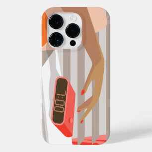 女性ハンドプッシュ目覚まし時計スヌーズボタン Case-Mate iPhone 14 PROケース