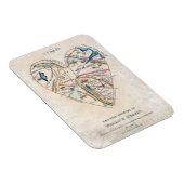 女性ハートの地図 マグネット (右側)