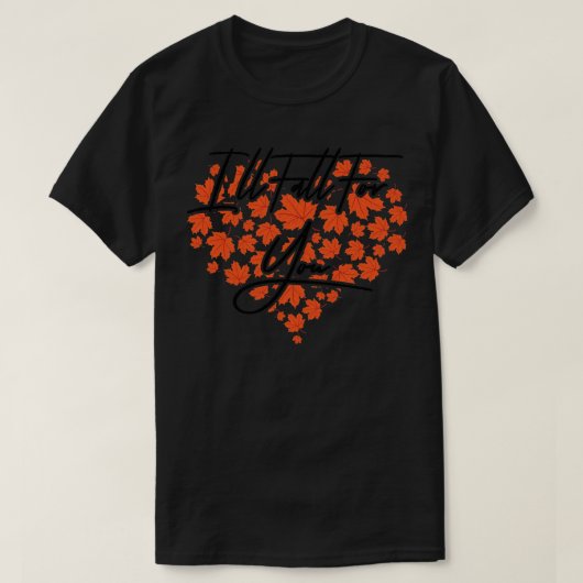 女性ハート紅葉秋シーズンプレミアム1052 Tシャツ (デザイン正面)