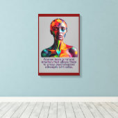 女性ハート キャンバスプリント (インサイチュ (ウッドフロア))