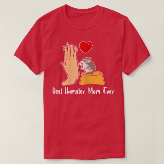 女性ハ最高のムスターのマ最高のママグイ Tシャツ (デザイン正面)