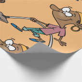 女性バキュミング ラッピングペーパー (角)