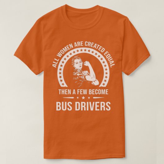 女性バスドライバー用バスドライバーシャツ Tシャツ (デザイン正面)