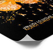 女性バタフライ腎性白血病がん認識度 ポスター (角)