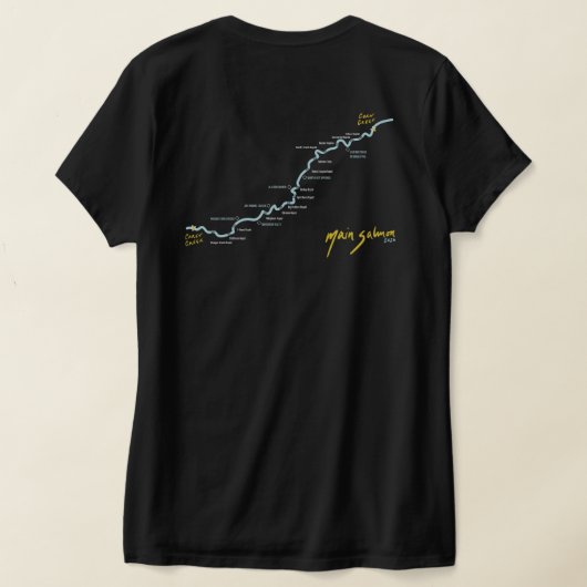 女性バージョン1 Tシャツ (レイダウン裏面)